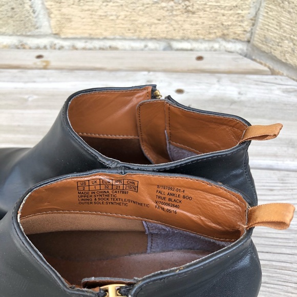 GAP Girls Black Booties Boots sz 2 - Picture 3 of 5